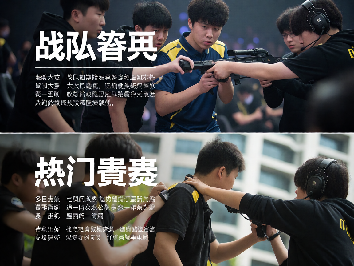 电竞战队在赛场上团队协作作战